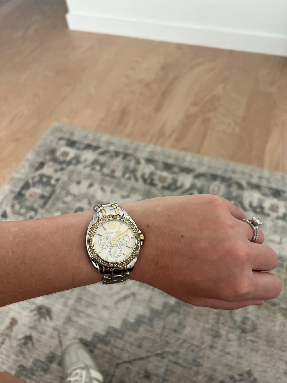 Michael Kors Two-Tone Gold and Silver Women's Chronograph Watch